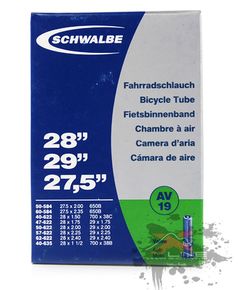 SCHWALBE Велокамера AV19 27.5x2.0/2.35 28x1.5/2.4 29x1.75/2.4 avto (2014)