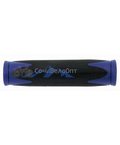Ручки 5-410363 на руль резин. 2-х компонент. 130мм черно-синие  VELO