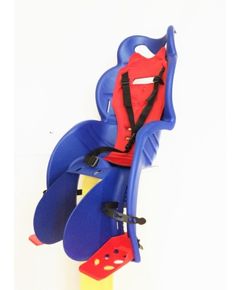 Кресло детское с креплением на раму синее с красной накладкой, 22кг, Италия