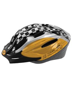 Шлем 5-731018 с сеточкой 11отв. 58-62см черно-бело-желтый TOUR DE FRANCE SALE
