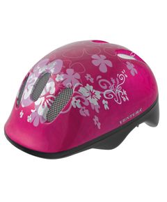 Шлем .детский/подростк. 5-731001 с сеточкой 6отв. 52-56см FLOWER/розовый (10) VENTURA