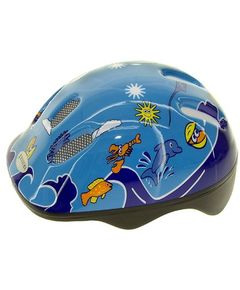 Шлем .детский/подростк. 5-731000 с сеточкой 6отв. 52-56см SEA WORLD/голубой (10) VENTURA