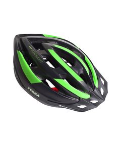 Шлем взрослый, 19 вент. отверстий, размер M/L(57-62), черный с синим, инд. уп. Vinca Sport
