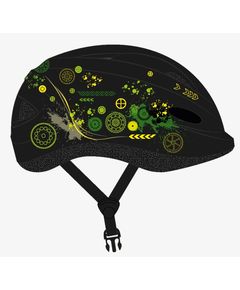 Шлем детский с регулировкой, размер S(48-52см), черный, рисунок - "робокоп", инд. уп. Vinca Sport
