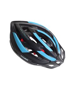 Шлем взрослый, 19 вент. отверстий,M/L(57-62), черный с синим. Vinca Sport