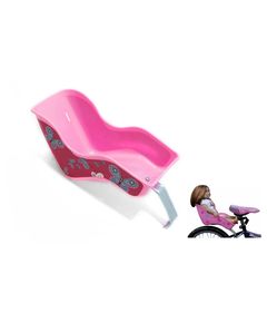 Кресло велосипедное для куклы, крепление на руль, розовое