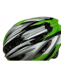 Шлем защитный HW-1/600076 (LU088852) серо-черно-бело-зеленый