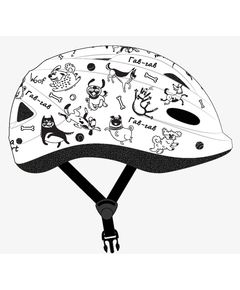 Шлем детский с регулировкой, размер S(48-52см), рисунок -"dogs", инд.уп