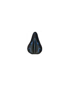 Накладка на седло, гель + полиуретан ортопедический, 270*180мм, 200гр, черно/синяя