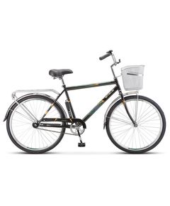 Велосипед Stels Navigator 26" 200 Gent Z010 Черный (с корзиной) (LU094044) (19"