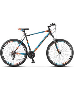 Велосипед Stels Navigator 610 V V020 27.5" Черный/Голубой/Оранжевый 21"