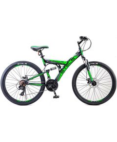 Велосипед Stels Focus 26" MD 21 sp V010 Чёрный/Зелёный (18")