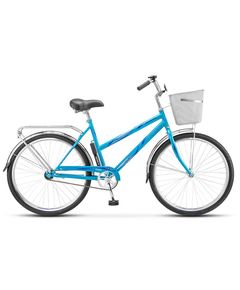 Велосипед Stels Navigator 26" 210 Lady Z010 Голубой (с корзиной)  (19")