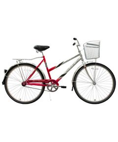 Велосипед Stels Navigator 26" 210 Lady Z010 Красный (с корзиной) 19"