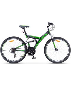 Велосипед Stels Focus 26" V 18 sp V030 Черный/Зеленый (18")