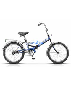 Городской велосипед Stels Pilot 410 13.5" — черный/синий