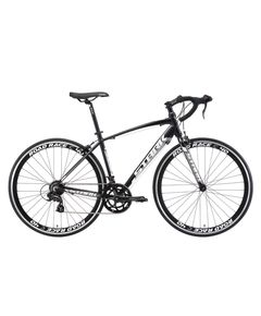 Шоссейный велосипед Stark Peloton 700.1 чёрный/тёмно-серый/белый 22"