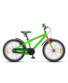 Велосипед Stels 20" Pilot 250 Gent Неон-зелёный/Неон-красный
