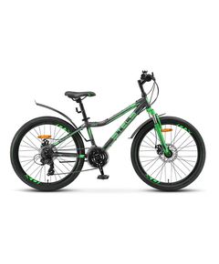 Велосипед Stels Navigator 24" 410 MD V010 Черный/Зеленый (LU091556) (12")