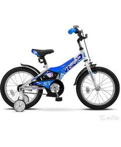Детский велосипед Stels Jet 18"  Белый/Синий