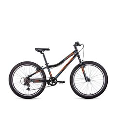 Велосипед 24" Forward Titan 24 1.2 20-21 г (12" Черный/Ярко-оранжевый/RBKW1J146002) (12")
