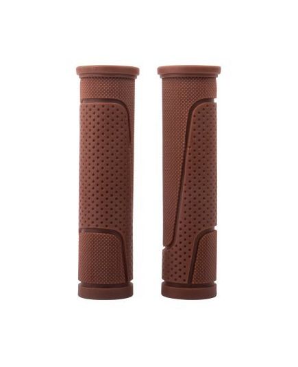 Грипсы резиновые коричневые, длина 125 мм, инд. упаковка Vinca Sport