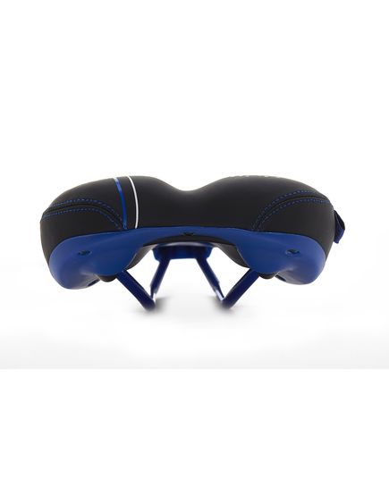 Седло, 260*160мм черное с синим, европодвес Vinca Sport, изображение 2