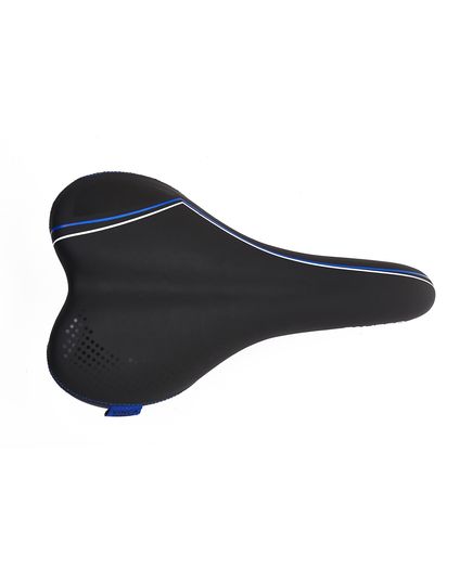 Седло, 260*160мм черное с синим, европодвес Vinca Sport, изображение 3