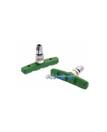 Тормозные колодки, изг. согласно стандарту EN14766/SGS/REACH, пара, зеленые,инд.уп. Vinca Sport