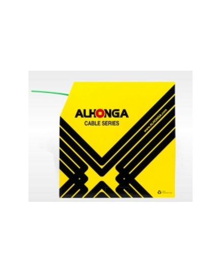 Оплетка тормозного троса "Alhonga", толщина 5мм, витое сечение, цвет зеленый, цена за бухту 50м