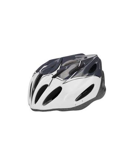 Шлем д/велосипедистов MV-20 серо-белый-черный