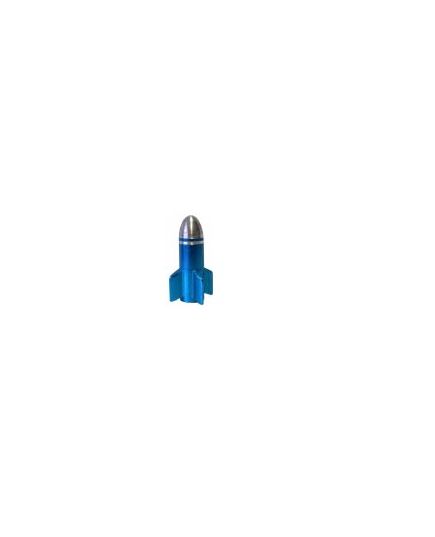 Колпачек "ракета" для ниппеля A/V + F/v , синий алюмин.