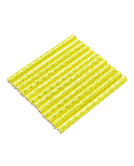 Набор светоотражающих накладок на спицы велосипеда, цвет желтый, 12 шт. STA 113 yellow, изображение 2