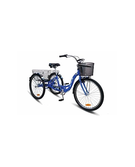 Велосипед Stels Enerdgy III 2016 Синий с корзиной, изображение 2