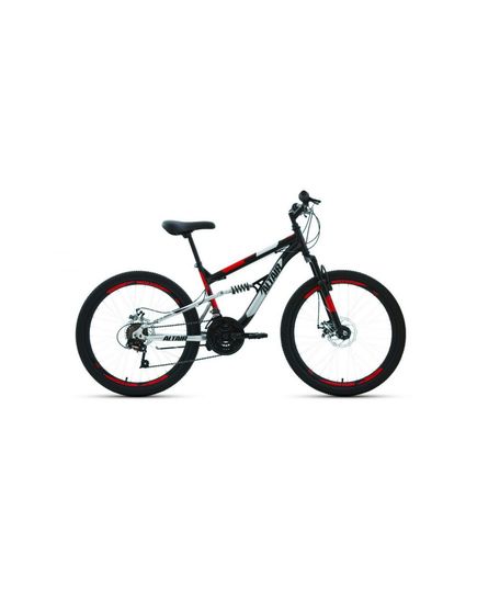 Велосипед 24" Altair MTB FS 24 disc 18 ск 20-21 г (15" Синий/Красный/RBKT1F14E004), изображение 2