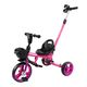 Велосипед Детский Трехколесный Складной, Серия "Octopus" (2023), с Ручкой Управления, Розовый